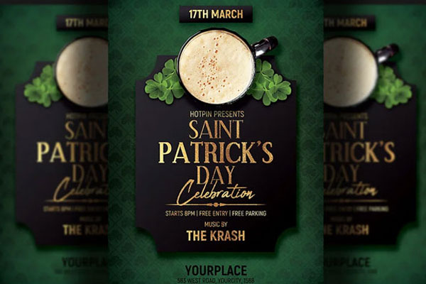 Best St Patrick’s Day Flyer Templates – Free & Premium PSD, Ai, Word ( Doc ) , InDesign Formats Download